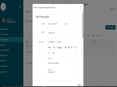 Veloxn Hospital Management System