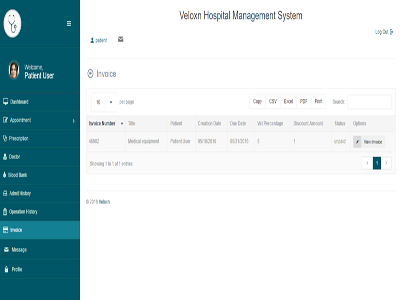 Veloxn Hospital Management System