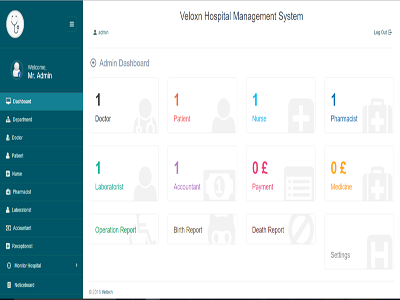 Veloxn Hospital Management System