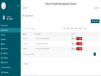 Veloxn Hospital Management System