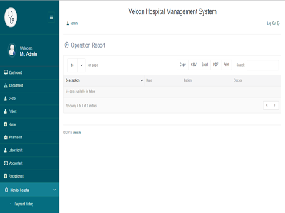 Veloxn Hospital Management System