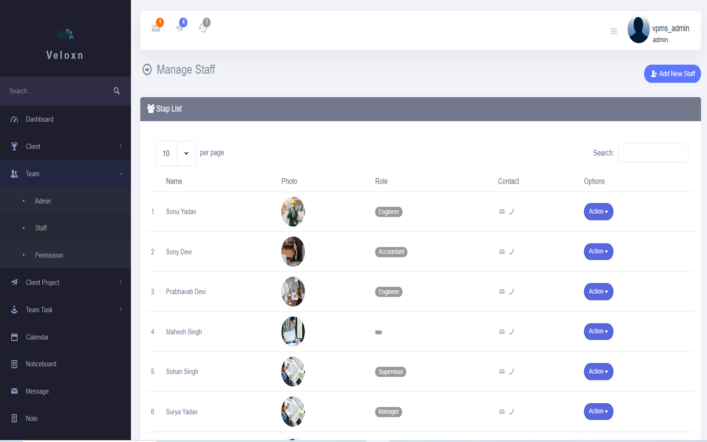 Veloxn Project Management System